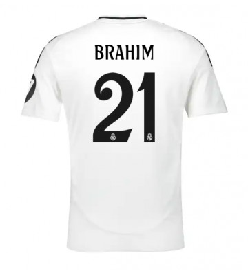 Real Madrid Brahim Diaz #21 Primera Equipación 2024-25 Manga Corta